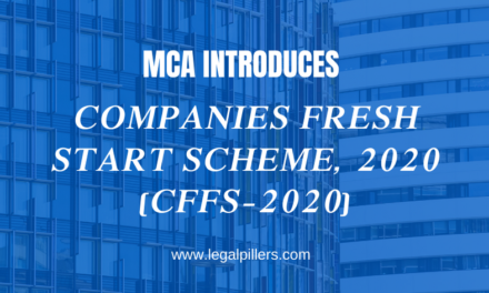 MCA introduces Companies Fresh Start Scheme, 2020 (CFFS-2020)