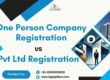 One Person Company Registration